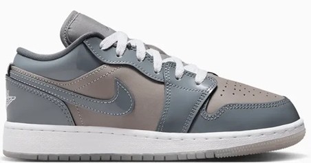 Big Kid’s Jordan 1 Low SE Medium Grey/Cool Grey-White (HF3188 011)