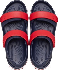 Crocs Kids Crocband Cruiser Adjustable Sandals, Navy / Varsity Red Size C 10