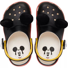 Crocs Mickey iam Classic Clog Kids Size J4 + Pack of Crocs Jibbitz Mickey Charms