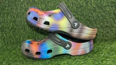 Crocs Kid’s Classic Solarized Rainbow Clogs US Junior – J 6 Used