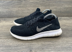 Nike Free Flyknit Youth Shoes Size 4.5Y Black Sneakers 881973 Athletic active