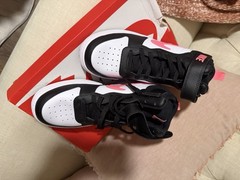 Size 10.5 (PS) – Nike Court Borough Mid 2 Black Sunset Pulse