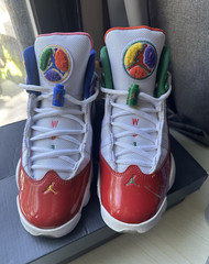 Jordan 6 Rings (GS) Sneakers White/Red US 4.5Y EUR 36.5 CW7004-100