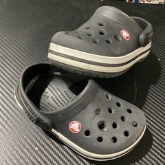 Crocs Crocband Clogs Kids Black Slip-On Round Toe Lightweight Comfort C6 Black