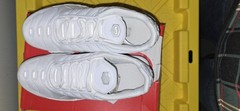 New Nike Air Max Plus GS White Silver Youth US Size 6Y UK 5.5 EU 38.5 CW7044 100