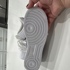 Nike Air Force 1 Low GS White Blue Gray Leather Sneakers Kids 5Y FD0688-100