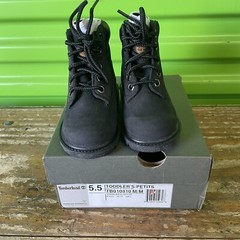Timberland 6in Premium Boots Black Classic Size 5.5 Toddler New In Box TB010810
