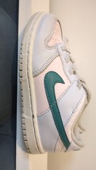 Nike Dunk Low Retro TD Size 10C Grey Mineral Teal Toddler
