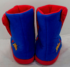 Marvel Spider-Man Plush Slipper Boots Kids Red Blue Superhero House Shoes M 9/10