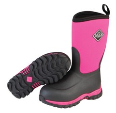 Muck Kid’s Rugged II Boot – Black/Pink