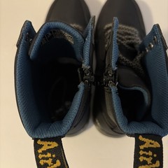 Dr. Martens Junior Combs Black and Blue Utility Combat Boots Size 2