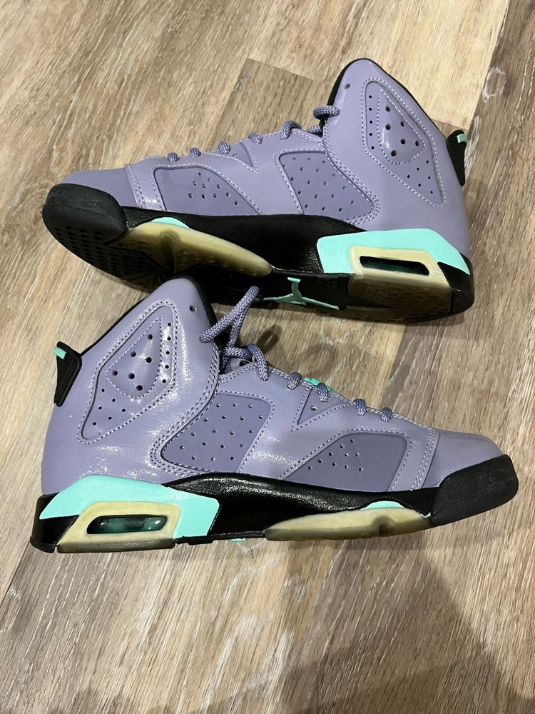 Nike Air Jordan 6 Retro GG Iron Purple 2014 543390-508 GS Youth Size 6Y
