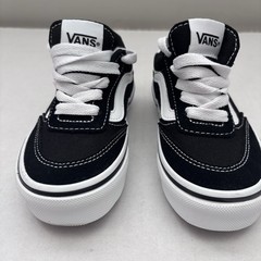 Vans Old Skool Kids Sz 11 Black White Sneakers Toddler Shoes Classic Lace Up New