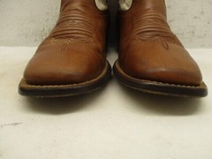 ANDERSON BEAN BOOTS Brown Square Toe Boots Youth Kids size 3 Style 1022