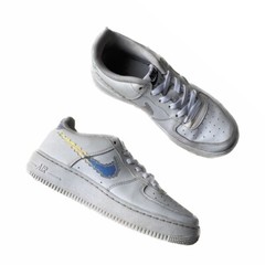 Nike Air Force 1 Low Iridescent Pixel Sneakers Sz 7Y/8.5W
