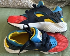 Nike Air Huarache Run Ultra Spider-Man Kids Size 4Y Multicolor Sneakers Red
