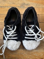 Marni Faux Fur Sneakers Kids Size 33 Designer Shoes Made In Italy