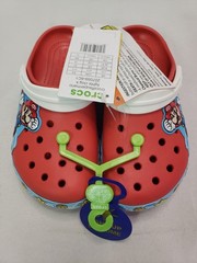 Crocs Kids Super Mario Bros. Classic Lights Clog, Red, US C13
