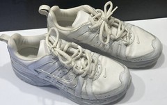 Nike Advantage Runner Shoes White 3.5 Kids Leather 386630-102 Unisex Sneakers