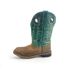 Cody James Jesse Western Broad Square Toe Youth Boots Size 6Y Wmns 7.5-8 READ!!