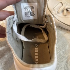 Converse Classic White & Grey Leather Madison Low Top Sneakers Youth Size 4 Fair