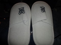 Size 1 slippers-white teddy bears-one size fits most- China
