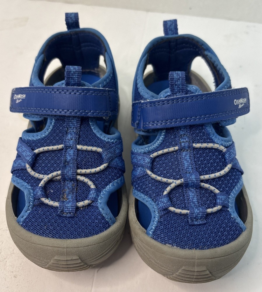 Oshkosh B’gosh Toddler Blue Machine Washable Sneakers Sport Sandals Size 10 M