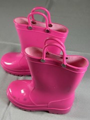 HISEA Kids Toddler Rain Boot Easy-On Handle Waterproof Comfy Outdoor Mud Wellies