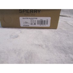 Sperry Top-Sider Kids Black Olive Green Memory Foam Sneakers Size 4.5M STK265256