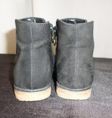 DESIGNER CAT & JACK NON MARKING SIDE ZIP PLAY ANKLE BLACK BOOTS TODDLER SIZE 9