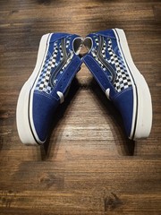 VANS FLAME OLD SKOOL CHECKERBOARD REFLECTIVE SIZE 7Y/8.5W NWB RARE (VN0A4UHZ7WM)