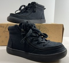 Billy Harmon High Footwear Shoes Full Zip High Top Sneaker Black Kids Size 13M