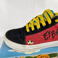 Vans The Simpson Old Skool El Barto US Kids Size 3 Red Limited Edition Bart