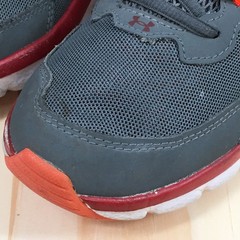 Under Armour Assert 9 Running Shoes Youth Kids 7Y Pitch Grey Chestnut Red