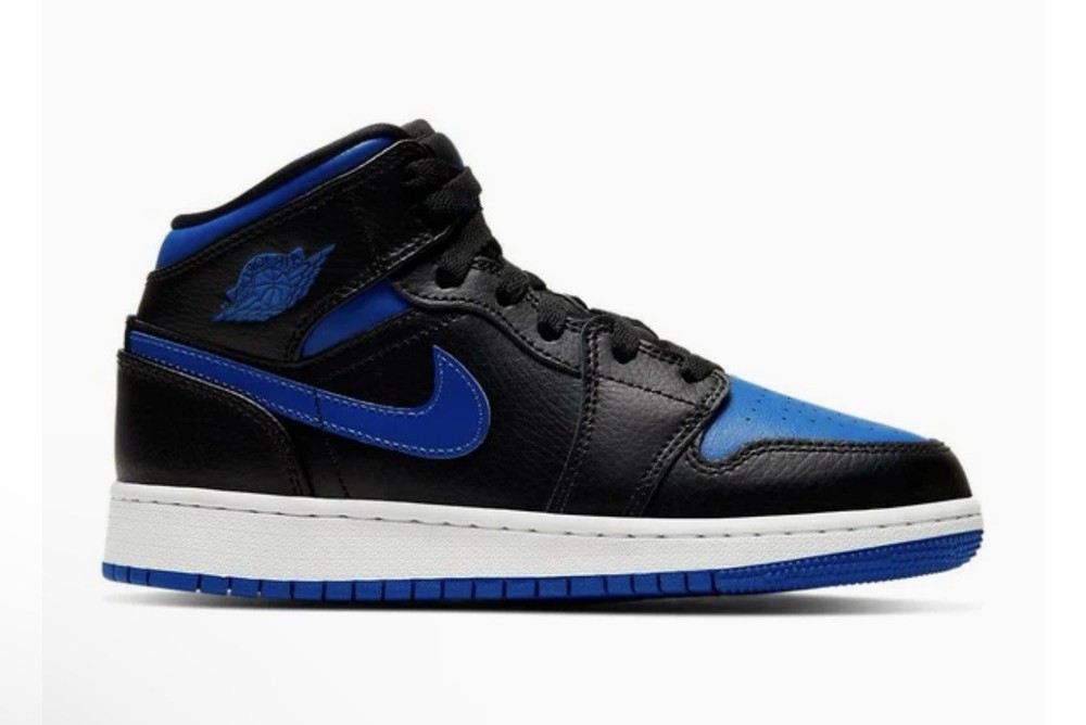 NEW Jordan 1 Mid Royal Hyper Blue Black Magic Orlando 554725-068 Size 7