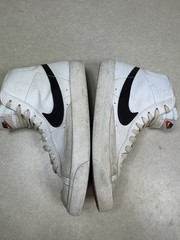 Nike Blazer Mid DA4086-100 White Black Grey High Top Kids Sneakers 6.5Y Leather
