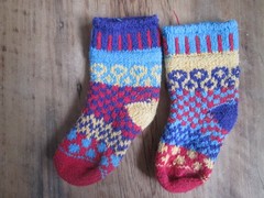 Solmate Firefly Mismatched with Love Baby Toddlers Hippy Colorful Knit Cotton