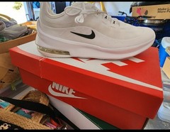 Nike Air Max Axis GS White Black Mesh Sneaker Youth 7Y AH5222 100