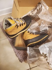 Timberland Euro Hiker Shell Toe Boot 0A1KYY231 Wheat Nubuck Youth #12.5 New Box