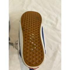 Vans Knu Skool Skate Shoes Sneakers Blue White Suede Juniors 7 Chunky