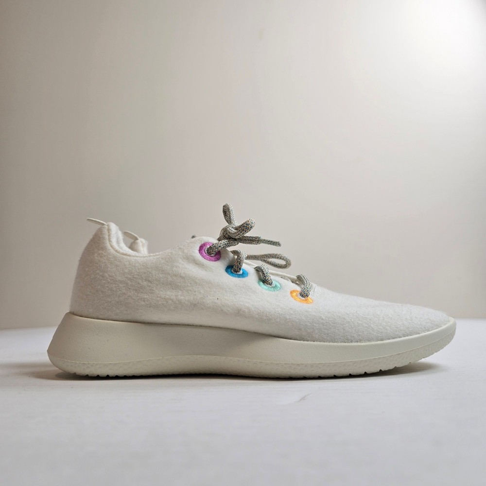 Allbirds Smallbirds Merino Wool Runner Sneakers Size 3 Natural White Wool