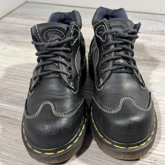 DR. MARTENS Docs DM’s Chunky Leather Lace Up Boot Shoes Kids Size UK 4 ENGLAND