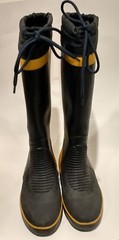 West Marine Lined Rubber Boots With Drawstring Kids Size 3
