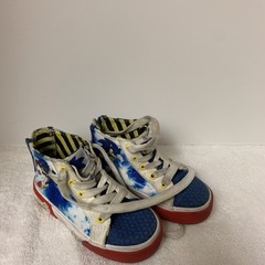 Ground Up Sonic The Hedgehog SEGA High Top Canvas Shoes Kids Toddler Size 9