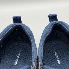 Lands End Blue Suede Leather Slip On All Weather Moc Shoes Youth 5W