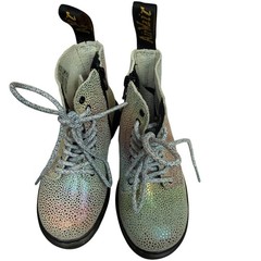 Dr. Martens 1460 Pascal Kids Boots Rainbow Iridescent Leather Size 7 US 6 UK