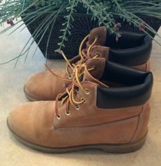 Timberland Junior 6 -inch Premium Leather Waterproof Boots Size 4.5M 10960 EUC