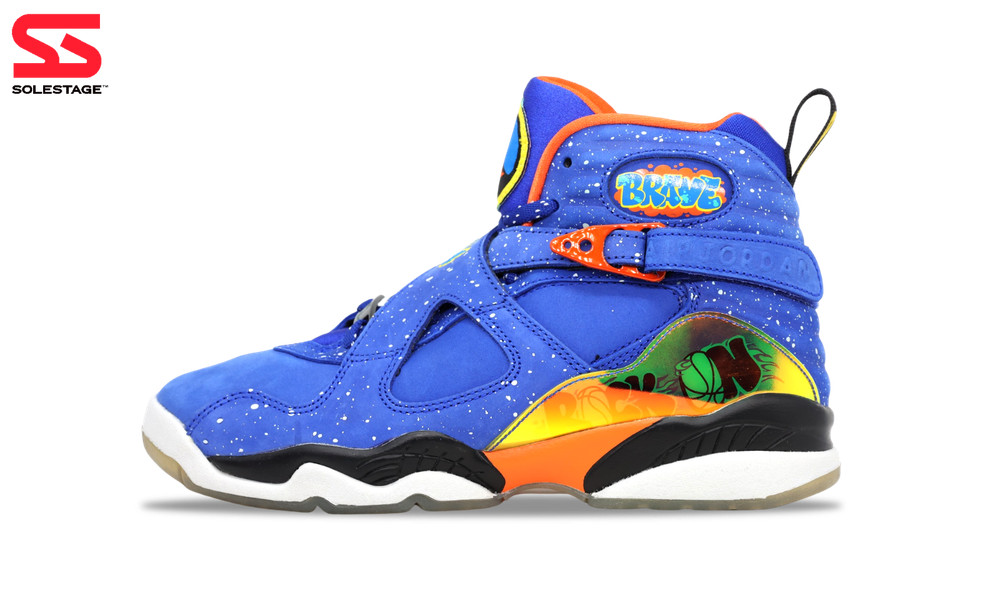 Nike Jordan 8 Retro DB Doernbecher 2014 GS (729894-480) Grade School Size 4Y-6Y