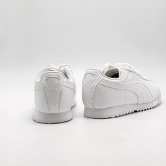 *NEW* PRE-SCHOOL KIDS PUMA Basic (PS) PUMA WHITE / GREY (361594 14) 👍