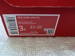 Nike Dunk Low Triple Pink Size 3Y